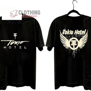 Tokio Hotel Music World Tour 2023 Short Sleeve Unisex T Shirt Tokio Hotel Logo Merch Tokio Hotel Concert Tee Tom Kaulitz Shirt