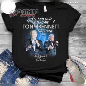 Tony Bennett On Stage Shirt, Tony Bennett Rip 1926-2023 Shirt, Tony Bennett Sweatshirt, Hoodie