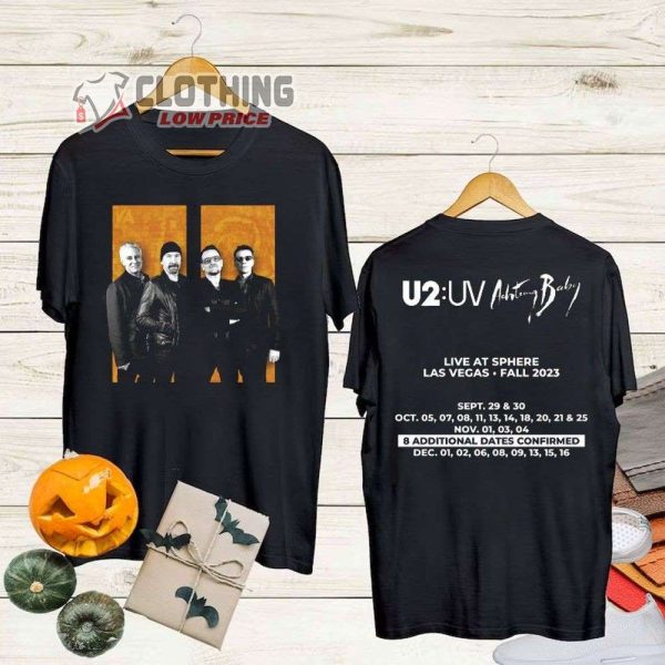 U2 Band Achtung Baby Live At Sphere 2023 Tour Merch, U2 Tour 2023 Las Vegas Shirt, U2 Band Fall 2023 Concert T-Shirt
