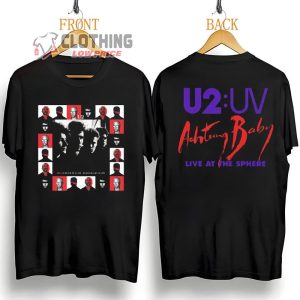 U2 Band Achtung Baby Live At Sphere Tour 2023 Merch, Vintage U2 Band Tour 2023 Shirt, Achtung Baby Live At Sphere T-Shirt