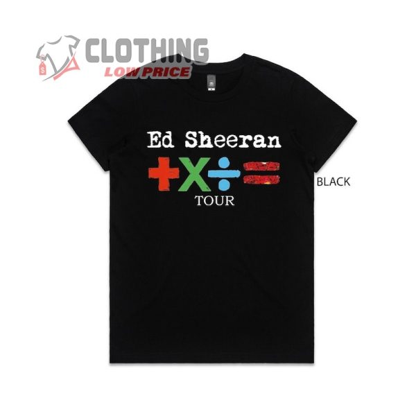 Ed Sheeran Mathematics Tour Us Vintage Shirt, Ed Sheeran Gift for fans, Ed Sheeran Merchandise Concert
