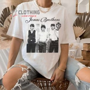 Vintage Jonas Brothers New Albums Shirt, Jonas Five Albums One Night Tour 2023 Dates Shirt, Nick Joe Kevin Shirt