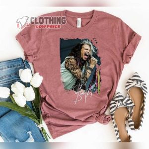 Vintage Steven Tyler Tee Shirt Aerosmith 2023 2024 Shirt Peace Out Farewell Tour With The Black Crowes Tour Merch2