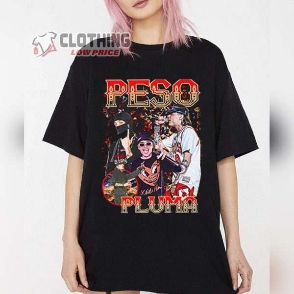 Vintage Style Peso Pluma Shirt, Peso Pluma Luna Lyrics Merch, Peso Pluma Sweatshirt, Peso Pluma World Tour 2023 Tee