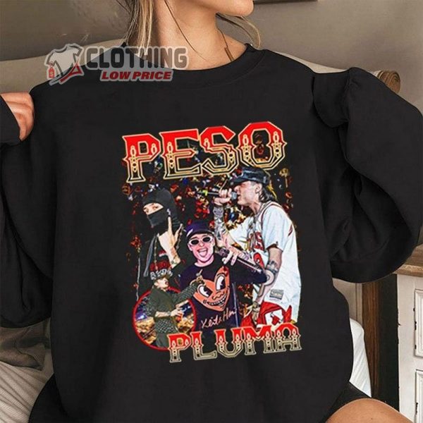 Vintage Style Peso Pluma Shirt, Peso Pluma Luna Lyrics Merch, Peso Pluma Sweatshirt, Peso Pluma World Tour 2023 Tee