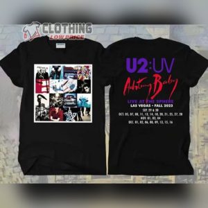 Vintage U2 Achtung Baby Zoo Tv Tour 92 Concert T-Shirt, U2 Music World Tour Shirt