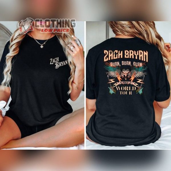 Zach Bryan Vintage Merch, Zach Bryan Burn Burn Burn Sweatshirt, Zach Bryan Shirt