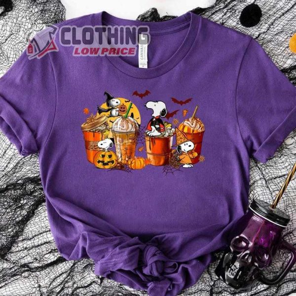 Snoopy Halloween Coffee Shirt, Horror Pumpkin Shirt, Snoopy Halloween T Shirt, Peanuts Halloween Shirts, Cute Snoopy Pumpkin Sweatshirt