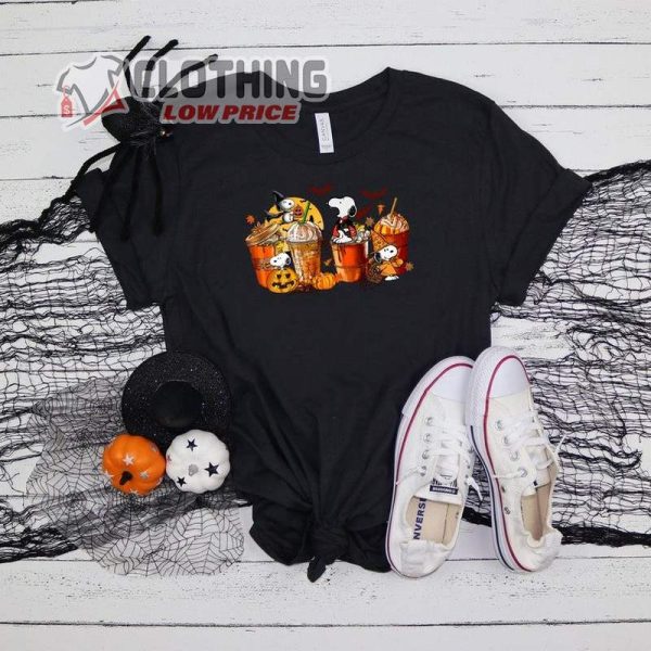 Snoopy Halloween Coffee Shirt, Horror Pumpkin Shirt, Snoopy Halloween T Shirt, Peanuts Halloween Shirts, Cute Snoopy Pumpkin Sweatshirt