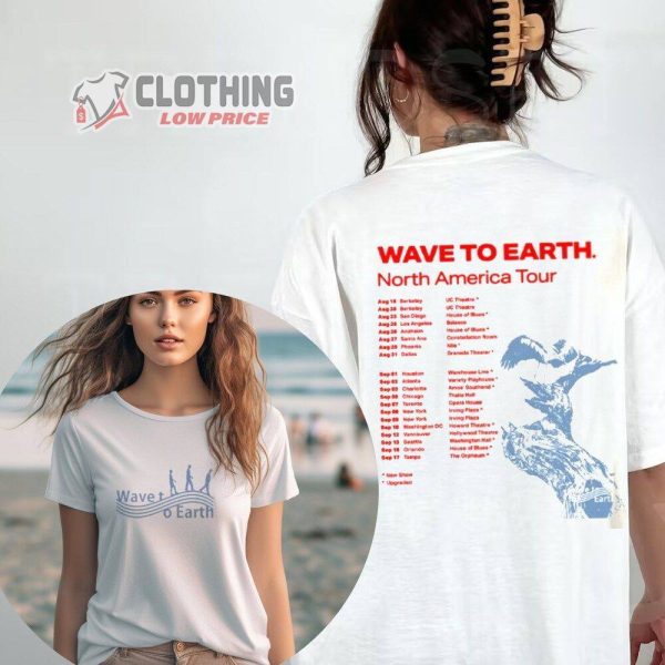 2023 Wave To Earth North America Tour Merch, Wave To Earth Tour