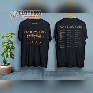 2023 Zac Brown Band From The Fire Tour Dates T-Shirt, Zac Brown Band Tour Setlists Merch, Zac Brown Band From The Fire 2023 Tour Merch