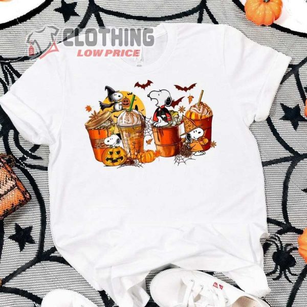 Snoopy Halloween Coffee Shirt, Horror Pumpkin Shirt, Snoopy Halloween T Shirt, Peanuts Halloween Shirts, Cute Snoopy Pumpkin Sweatshirt