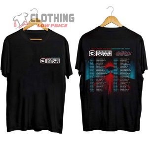 3 Doors Down Tour 2023 Merch, Away From The Sun Anniversary Tour 2023 Sweatshirt, 3 Doors Down Rock Band Concert T- Shirt