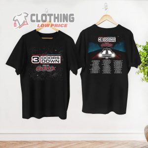 3 Doors Down Tour Dates 2023 T- Shirt, Away From The Sun Anniversary Tour 2023 Shirt, 3 Doors Down Rock Band Concert Merch, 3 Doors Down Tour 2023 Shirt