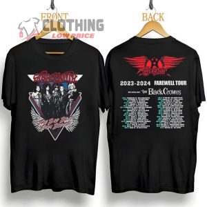Aerosmith Farewell Tour 2023 Shirt, Aerosmith 2023-2024 Tour T-shirt, Peace Out Farewell Tour Shirt, Aerosmith Farewell Tour Dates Merch