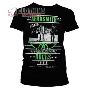 Aerosmith Rocks Tour T- Shirt, Aerosmith Tour Setlist T- Shirt, Aerosmith Tour Merch