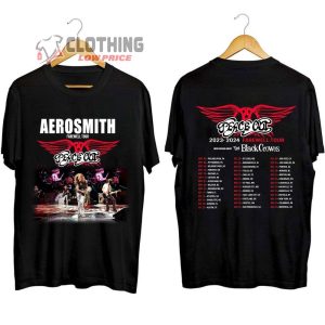 Aerosmith World Tour 2024 Setlist Tickets Merch Aerosmith 2023 2024 Peace Out Farewell Tour With The Black Crowes Tour Shirt Aerosmith Farewell Tour 2024 T Shirt 1