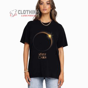 America Eclipse Checklist 4.08.24 Total Solar Eclipse 2024 Merch, Space Celestial Shirt, Total Solar Eclipse 2024 T-Shirt