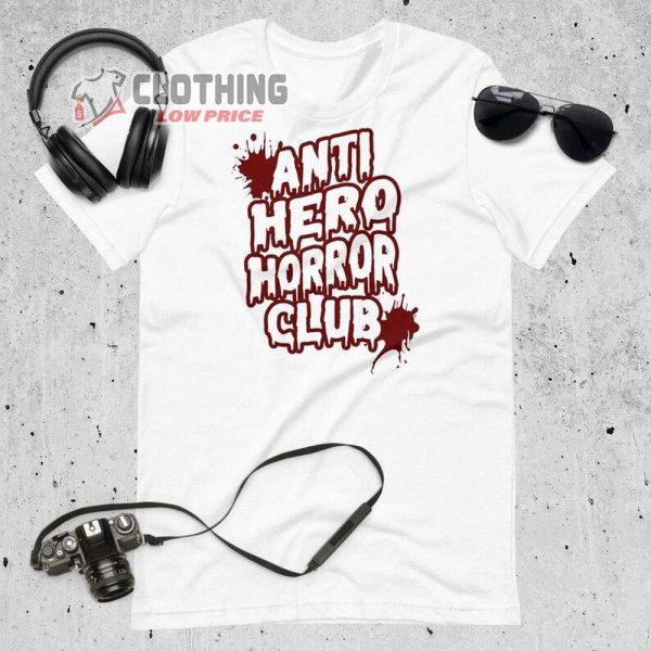 Anti Hero Horror Club Halloween Season Shirt, Cool Scary Tshirt, Slasher Movie Club T-Shirt, Scary Movie Tee