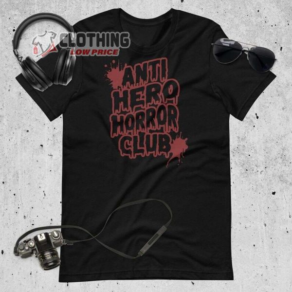 Anti Hero Horror Club Halloween Season Shirt, Cool Scary Tshirt, Slasher Movie Club T-Shirt, Scary Movie Tee
