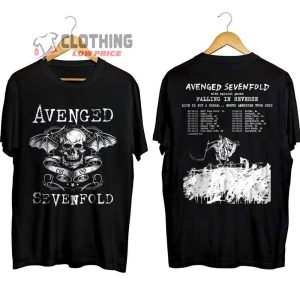 Avenged Sevenfold Music Band Est 99 Merch, Avenged Sevenfold Music Band World Music Tour 2023 Tickets Shirt, Vintage Avenged Sevenfold Band With Special Guests T-Shirt