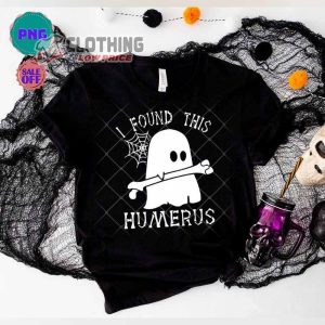 Boo Halloween Shirt, I Found This Humerus Boo T-Shirt, Ghost Halloween Shirt, Cute Ghost Holding Bone, Spooky Halloween, Retro Halloween Nurse, Nurse Halloween Shirt