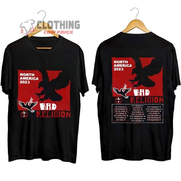 Bad Religion North America 2023 Tour Dates Merch, Bad Religion Fall US Tour 2023 Hoodie, Bad Religion Fall Concert T-Shirt