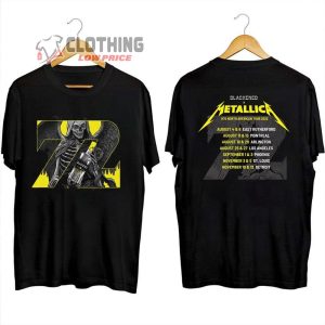 Blackended Metallica 72 Seasons 2023 World Tour Merch, Metallica Band Song Shirt, 72 Seasons 2023 – 2024 World Tour T-Shirt