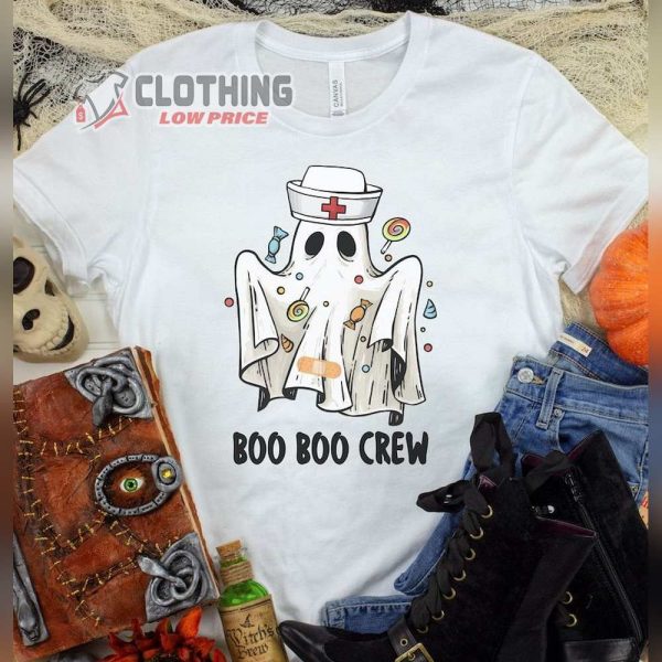 Boo Boo Crew Icu Nurse Shirt Fall Nursing Shirts Funny Halloween Nurse T Shirt Ped Nurse Sweatshirt Nurse Halloween Shirt1