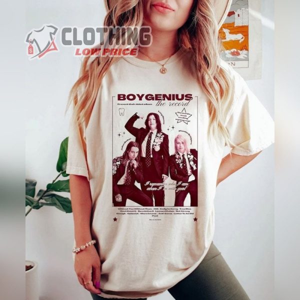 Boygenuiss Shirt, Boygenius Red Rocks T- Shirt, Boygenuiss Band Tour Shirt, Ticketmaster Boygenius Merch