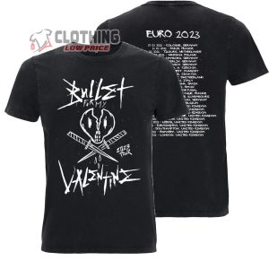 Bullet 2023 EU UK Tour Merch Bullet For My Valentine Shirt Bullet for My Valentine 2023 Tour Dates T Shirt