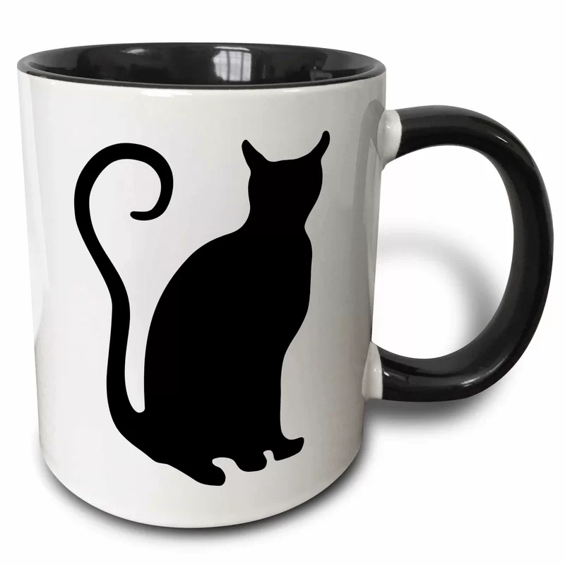 Cat Silhouette Coffee Mug wayfair