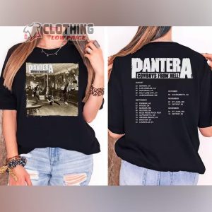 Cowboy From The Hell Tour 2023 Merch, Pantera Guitarist 2023 Shirt, Setlist Pantera 2023 Tee, Pantera Metal Rock 2023 T-Shirt