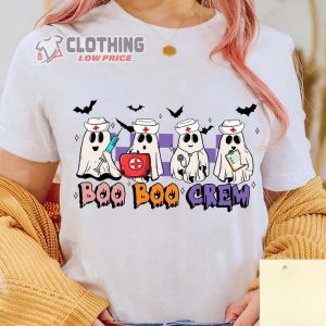 Cute Ghost Nurse Halloween Sweatshirt, Cute Ghost Nurse Tee, Spooky Nurse Shirts, Nurse Life Shirt, Boo Boo Crew Fall Merch