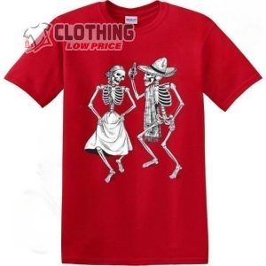 Dancing Skeleton Adult T- Shirt, Funny Halloween Costume Tee, Funny Couple Halloween Costume Ideas T- Shirt