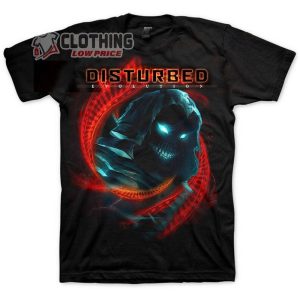 Disturbed Evolution Album Unisex T-Shirt, Disturbed Best Album Ever Tee, Disturbed Phoenix Tour 2023 Merch