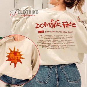 Dominic Fike Live Solo And With Ensemble 2023 Merch Dominic Fike Sunburn 2023 Tour Sweatshirt Dont Stare At The Sun 2023 Music Festival T Shirt 1