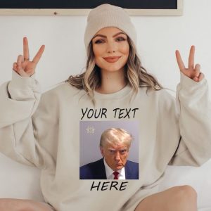 Donald Trump Mug Shot Sweatshirt, Donald Trump Mugshot Memes Hoodie, Trump Never Surrender Merch