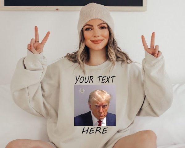 Donald Trump Mug Shot Sweatshirt, Donald Trump Mugshot Memes Hoodie, Trump Never Surrender Merch