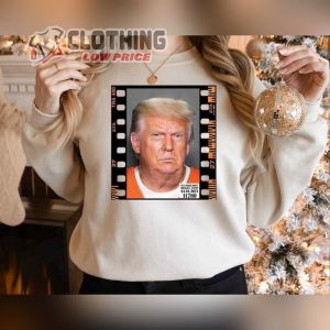 Donald Trump Police Mugshot Photo Sweater Not Guilty Shirt, Trump Mugshot Hoodie, Trump Mugshot Never Surrender Sweatshirt