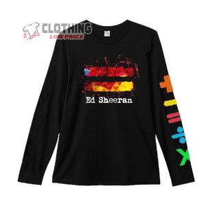 Ed Sheeran Mathematics Tour Long Sleeve T-Shirt, Ed Sheeran Music Equals Logo Unisex Shirt, Ed Sheeran Top Songs Merch