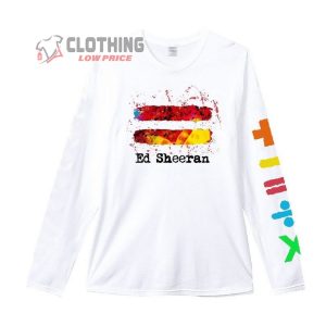 Ed Sheeran Mathematics Tour Long Sleeve T-Shirt, Ed Sheeran Music Equals Logo Unisex Shirt, Ed Sheeran Top Songs Merch
