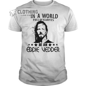 Eddie Vedder Hard Sun Lyrics T Shirt Eddie Vedder Water On The Road Tee Merch