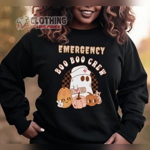 Emergency Boo Boo Crew Halloween, Spooky Nurse Halloween Shirt, Cute Nurse Sweatshirt, Nurse Halloween Costume Meme Tee