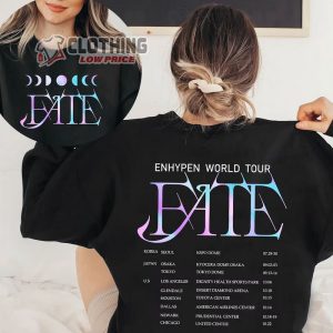 Enhypen Dark Blood World Tour 2023 Merch Enhypen Tour 2023 Sweatshirt nhypen Fate Tour Dates 2023 Korea Japan US T Shirt