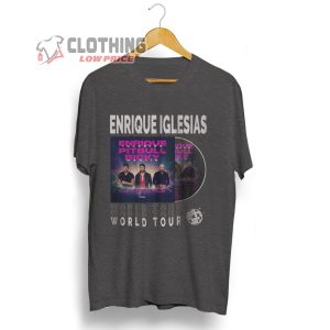 Enrique Iglesias World Tour 2023 Merch Vintage Album The Trilogy Tour 2023 Tickets Tee Enrique Iglesias Pitbull Ricky Martin T Shirt 3