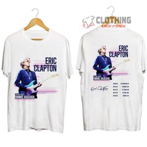 Eric Clapton 2023 Signature Tour Dates Merch Eric Clapton 2023 Concert Shirt Eric Clapton With Special Guest Jimmie Vaughan T Shirt 2
