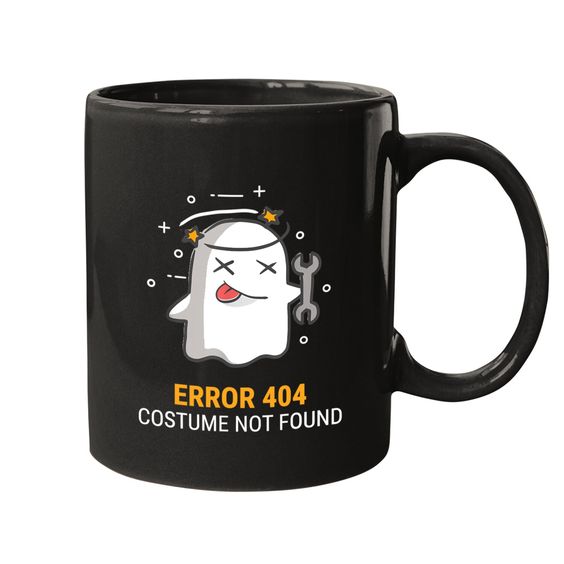Error 404 Not Found Halloween Costume Ghost Mugs printerval 1