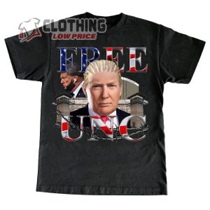 Free Trump Tee Funny Shirt, Trump Save America T- Shirt,  Trump Mugshot T- Shirts