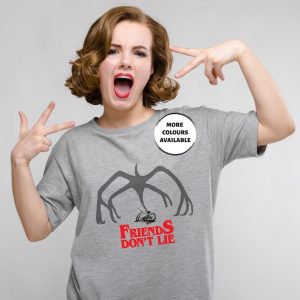 Friends Don’t Lie Stranger Things T-Shirt, Eerie Bicycle and Mind Flayer Tee, Stranger Things Halloween Merch